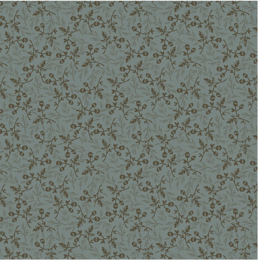 Maywood Studio Dark & Stormy MAS10443-B Tiny Flower - Blue