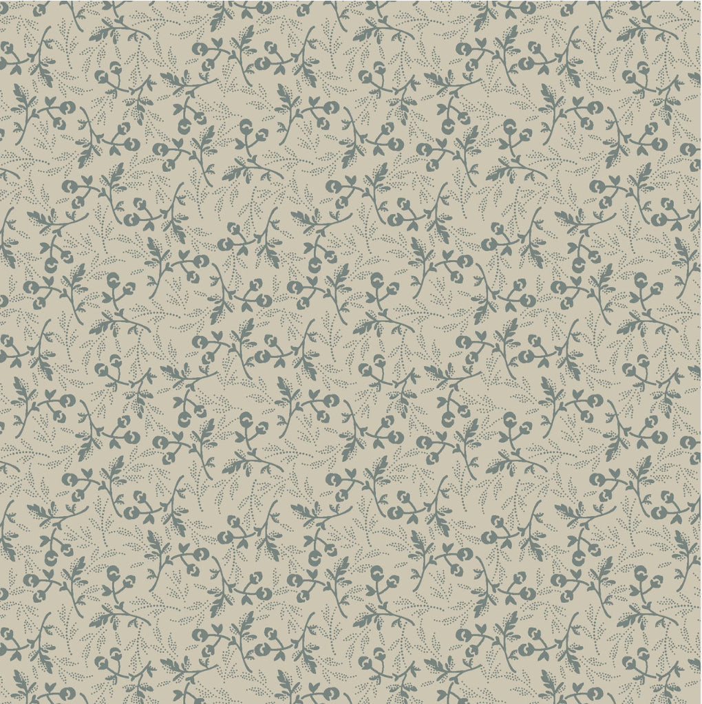 Maywood Studio Dark & Stormy MAS10443-E Tiny Flower - Cream