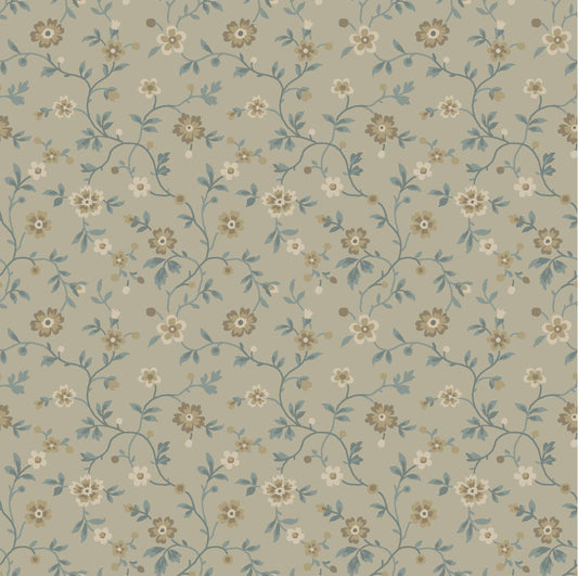 Maywood Studio Dark & Stormy MAS10442-T Floral Vine - Taupe