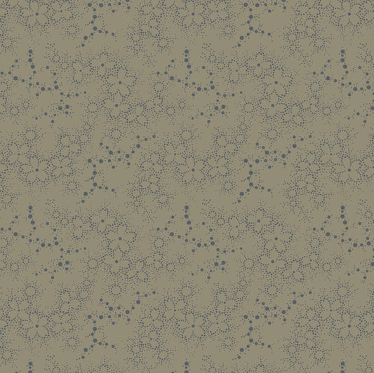 Maywood Studio Dark & Stormy MAS10446-T Dot Flower - Taupe