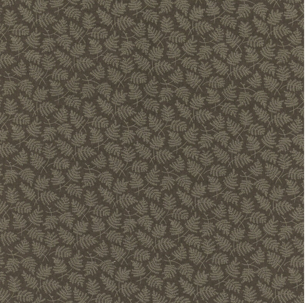 Maywood Studio Dark & Stormy MAS10444-A Tossed Leaves Brown