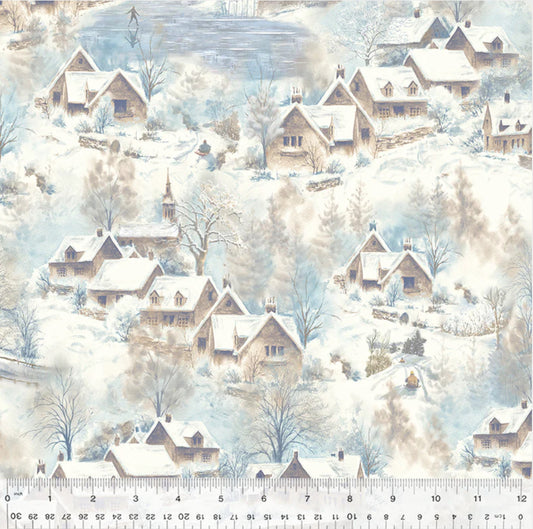Windham Fabrics Winter Whisper 54679-1 Snow (Into the Village)