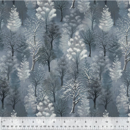 Windham Fabrics Winter Whisper 54680-3 Night (Winter Woods)