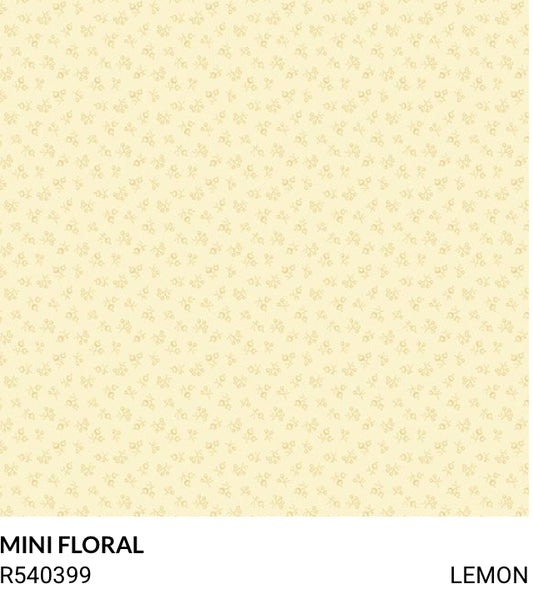 Marcus Fabrics Toolbox Floral Timeworn Toolbox Designs R540399 Lemon