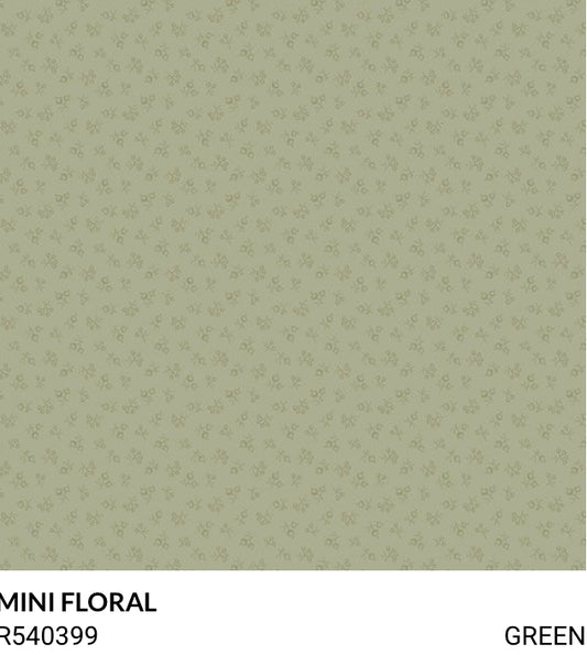 Marcus Fabrics Toolbox Floral Timeworn Toolbox Designs R540399 Green