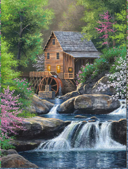 Spring Mill Panel  from P & B Fabrics 24” x 45”