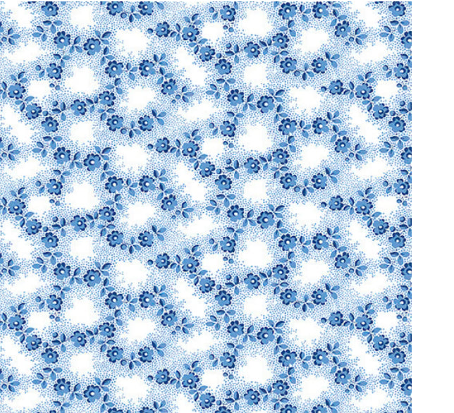 Benartex Bluesette Petite Floral Medium Blue 13451-52