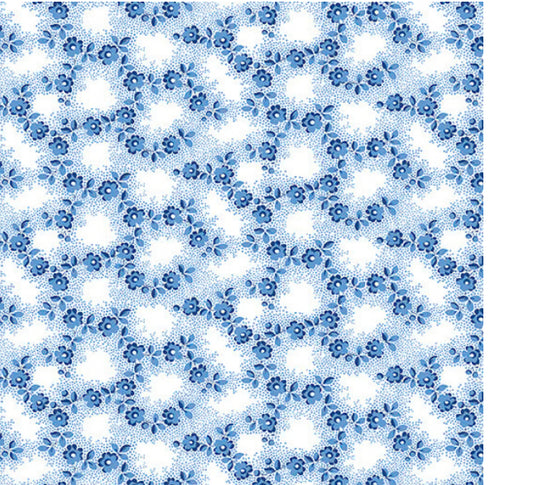 Benartex Bluesette Petite Floral Medium Blue 13451-52