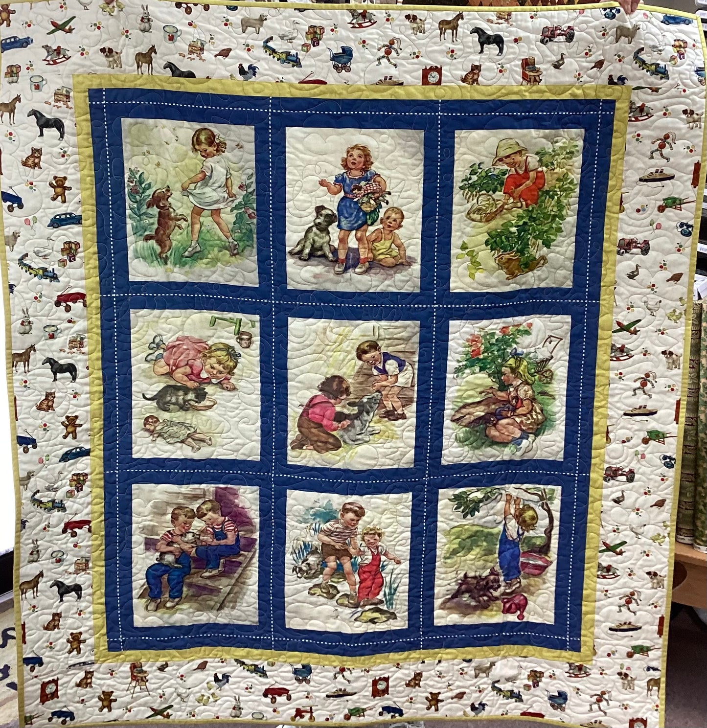 Simple Pleasures Quilt Approx Size 47 1/4” x 52 3/4”