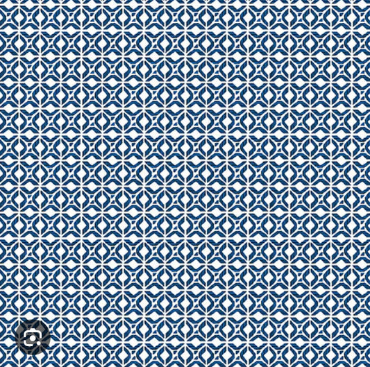 Benartex Bluesette Geo Navy/White 13449-56