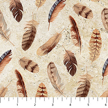 Naturescapes Pheasant Grove DP28305-12 Beige Multi Feather Toss