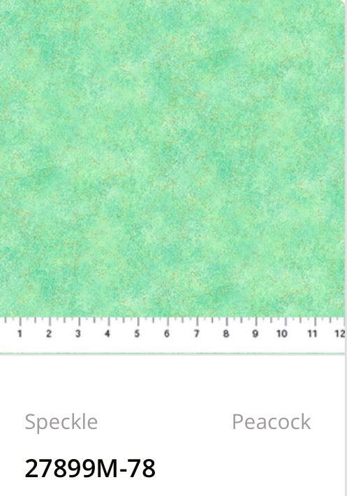 Northcott Shimmer Basics Speckle Peacock 27899M-78