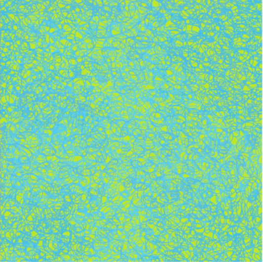 Loralie Designs Scribble Green/Turquoise 692-669