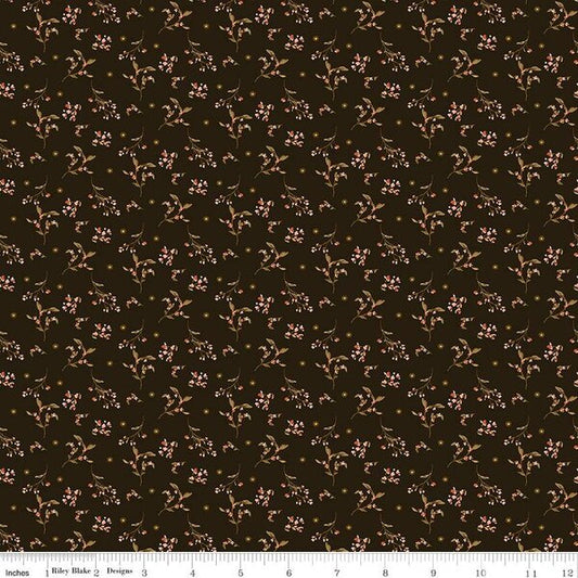 Morning Latte by Sandy Gervais for Riley Blake Designs C16925 Espresso