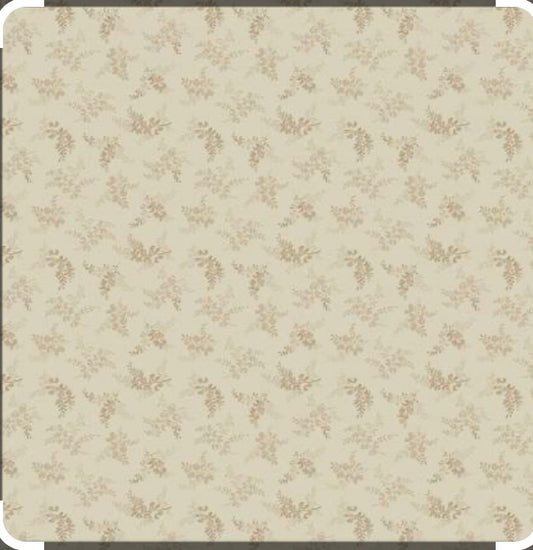 Marcus Fabrics Grace Elizabeth Collection by Carrie Quinn of Pieceful Gathering Quilt Shop, Sprigs R101684D Cream