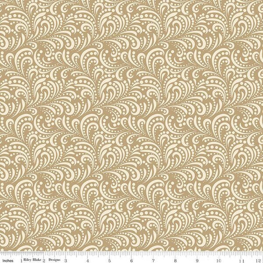 Morning Latte by Sandy Gervais for Riley Blake C16928 Camel