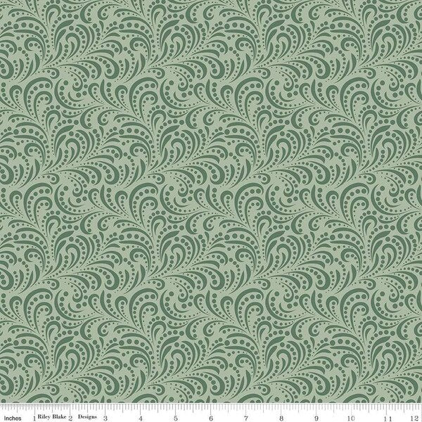 Morning Latte by Sandy Gervais for Riley Blake Designs C16928 Green