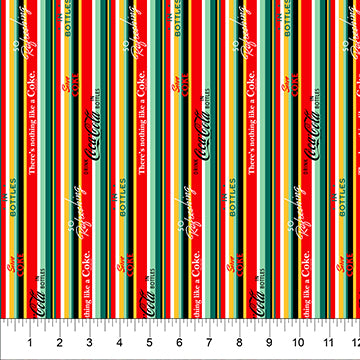 Northcott Coca-Cola Red Stripe CC1002-26
