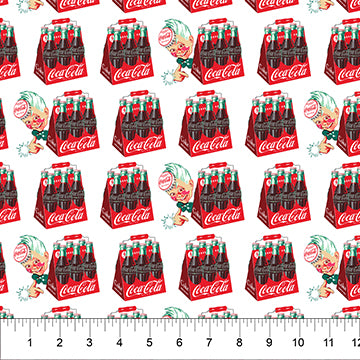 Northcott Coca-Cola White Vintage Coke CC1004-10