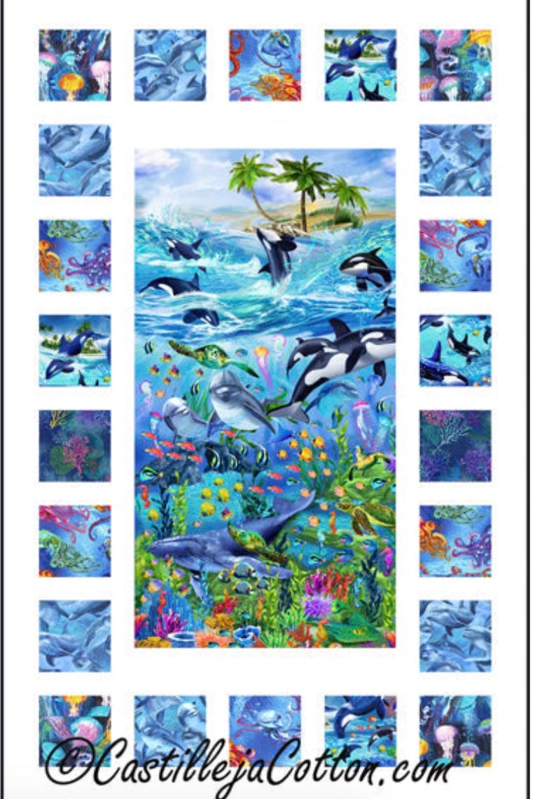 Sea Life Windows Quilt Pattern CJC 5115-1