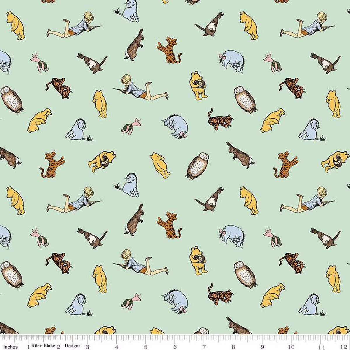 Winnie the Pooh by Riley Blake Designs Pattern: C17003, Color: Green