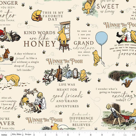 Winnie the Pooh by Riley Blake Designs Pattern: C17000, Color: Cream