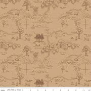 Winnie the Pooh by Riley Blake Designs Pattern: C17001, Color: Brown