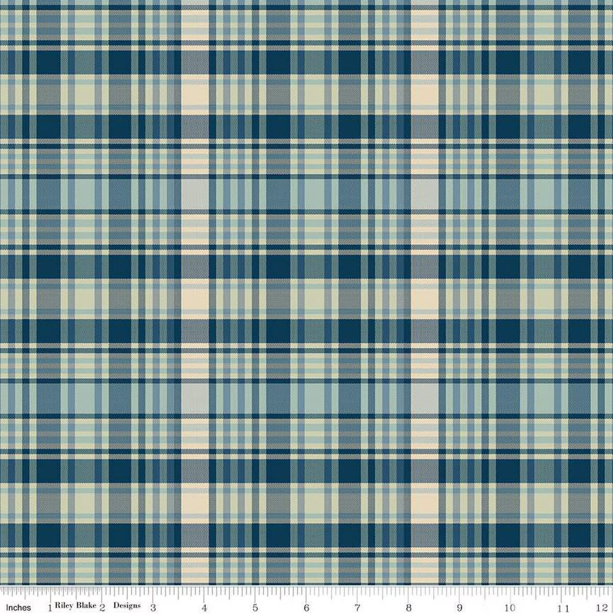 Plaid-Venture Club Fisher Blue C17045-Blue