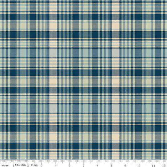 Plaid-Venture Club Fisher Blue C17045-Blue