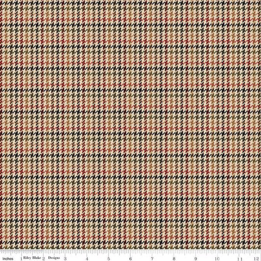 Plaid-Venture Club Herringbone C17046-Brown