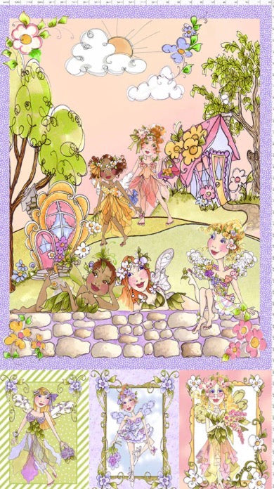 Loralie Designs Fairy Hill Panel 24” x 45”