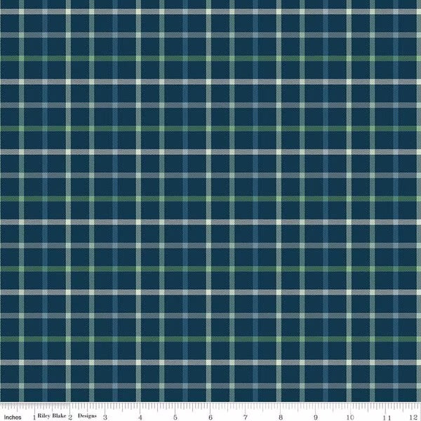 Plaid-Venture Club Camper Navy C17047-Navy