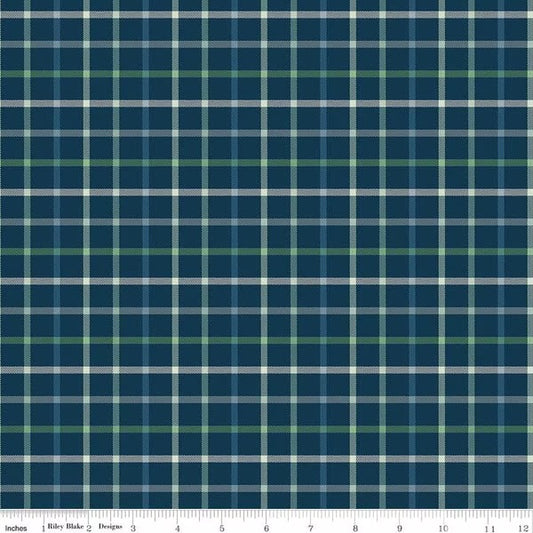 Plaid-Venture Club Camper Navy C17047-Navy