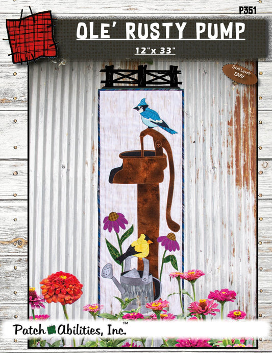 Patch Abilities, Inc. Ole’ Rusty Pump Pattern 12” x 33”