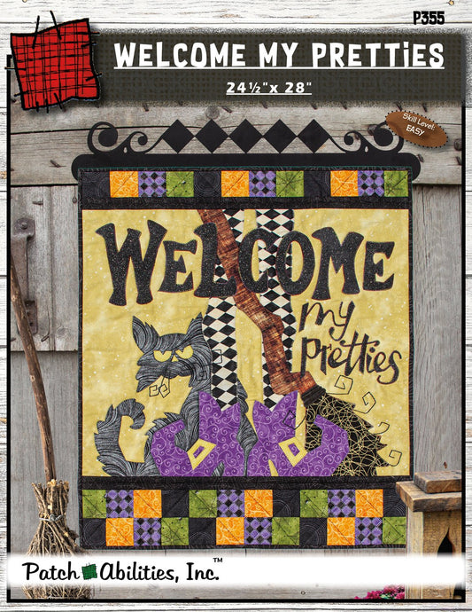 Patch Abilities, Inc. Welcome My Pretties Pattern 24 1/2” x 28”