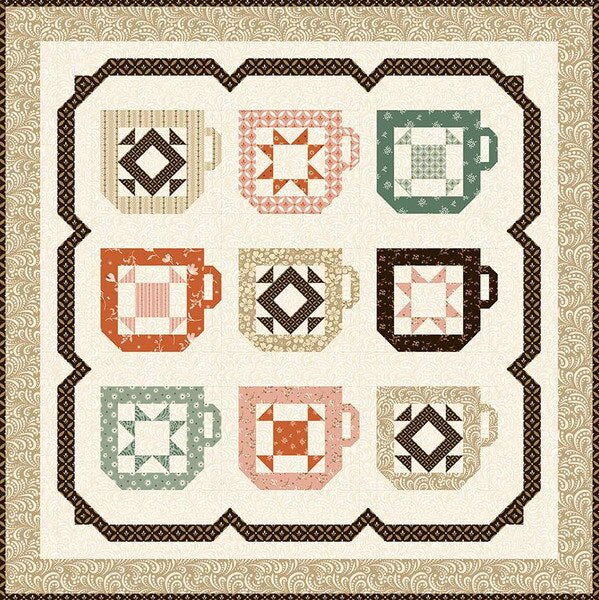 Mug Collection Pattern 34” x 34”