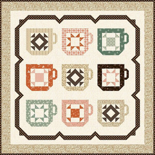 Mug Collection Pattern 34” x 34”