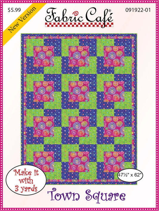 Town Square Pattern by Fabric Cafe’ 47 1/2” x 62”