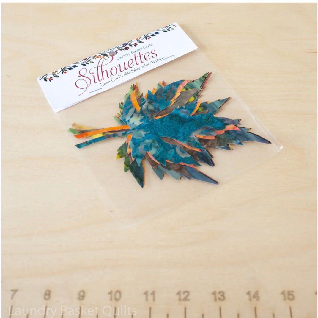 Laundry Basket Quilts Silhouettes Laser Cut Fusible Shapes (Leaves) for Appliqué