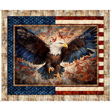 1776 Eagle Quilt Panel 37” x 45”