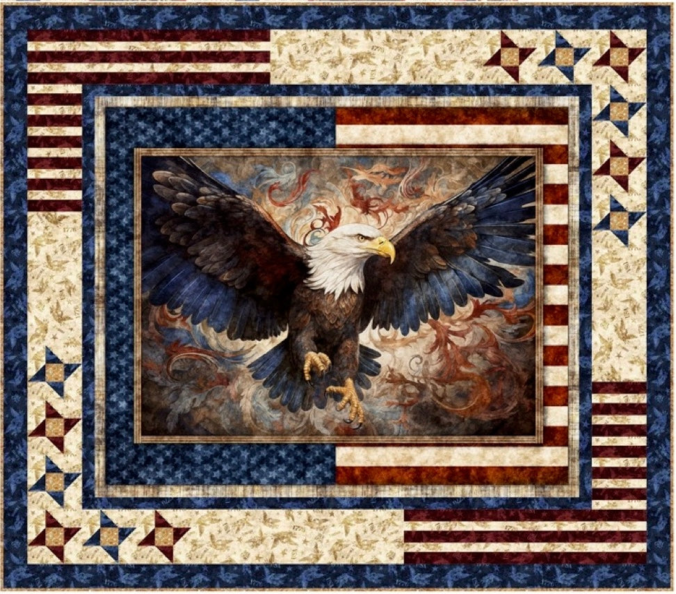Stars Around 1776 Quilt Kit 48” x 55”