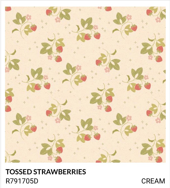 Strawberry Patched R791705D Cream