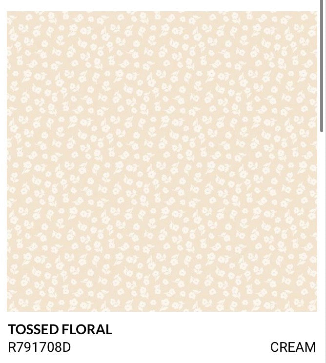 Strawberry Patched R791708D Cream Tossed Floral