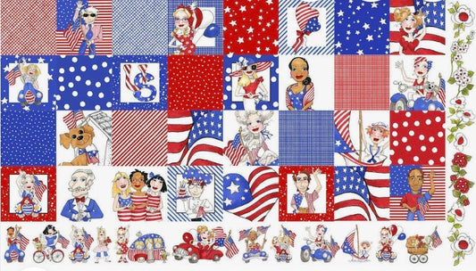Loralie Designs US Medley Panel 24” x 45”
