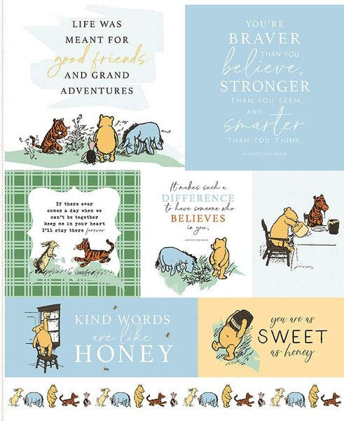 Riley Blake Designs Winnie the Pooh Panel Approximately 36” x 45”