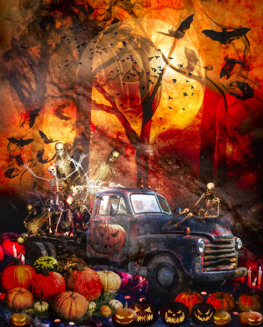 Truckin’ Bones Panel 36” x 45”