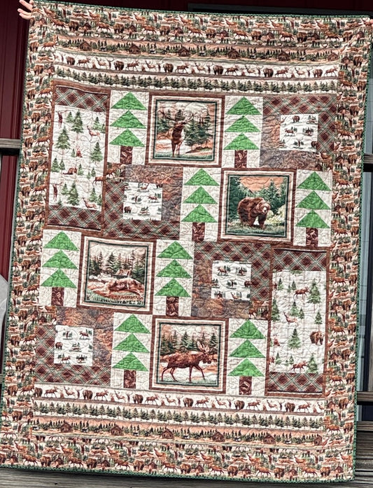 Majestic  Mountainside Quilt Kit 55.5” x 74.5”