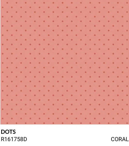 Marcus Fabrics Kathleen’s Story R161758D Coral