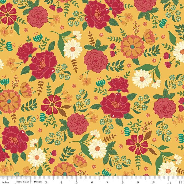 Riley Blake Designs Orchard House by Heather Peterson 17720-Yellow