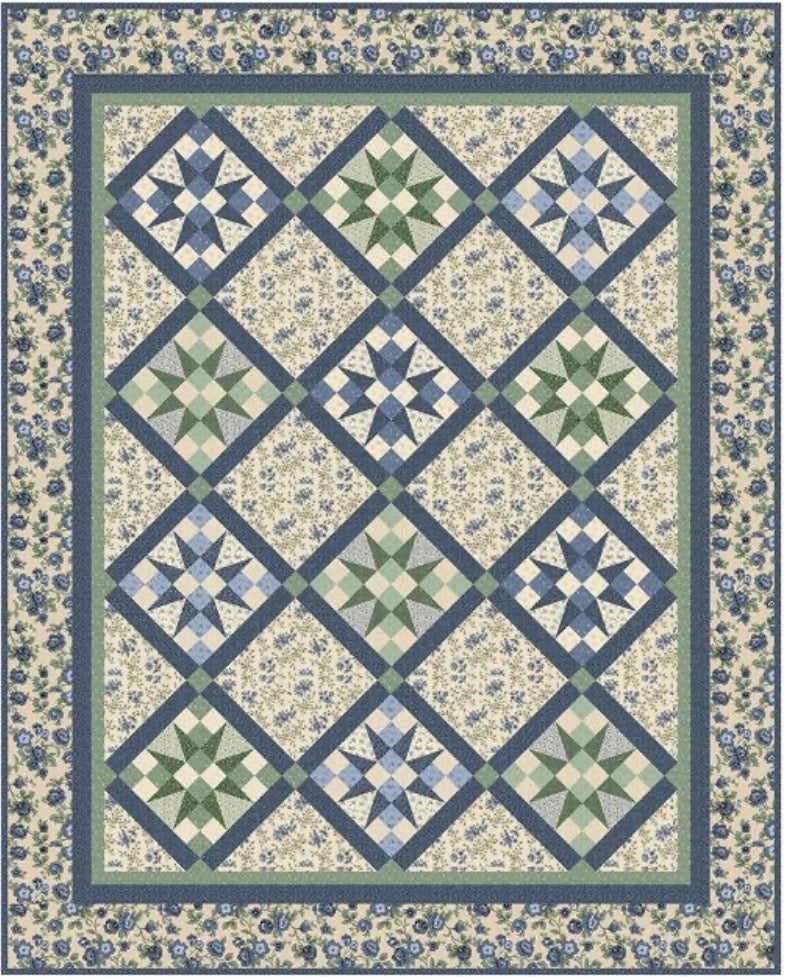 Grace’s Garden Quilt by Carrie Quinn Featuring Grace Elizabeth Fabrics by Marcus Fabrics